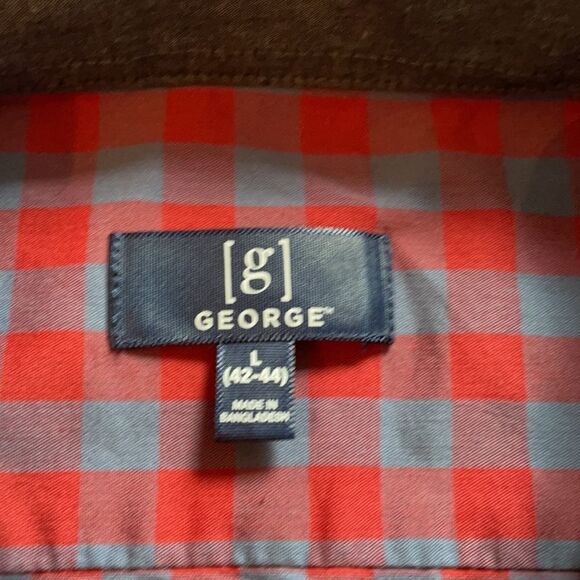 Blue and Red Checked Button Down - Picture 2 of 3